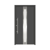 Hliníkovo-oceľové vchodové dvere pasívne Anthene 110 x 210 cm L antracit