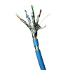Datacom 12151 F/FTP, drát, CAT6A, LSOH, 100m, modrý