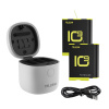 Telesin 3-slot waterproof charger Allin box for GoPro Hero 9 / Hero 10 + 2 batteries GP-BTR-905-GY-B