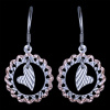 Silver.ag Náušnice strieborné, srdiečka E1198
