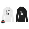 Mikiny BFF white/black