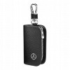 KOŽENÉ PUZDRO na kľúče MERCEDES logo KĽÚČIK do auta ELEGANTNÁ kľúčenka