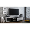 TV stolík Sigma 1 (biely lesk/čierny mat)