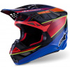 přilba SUPERTECH S-M10 ERA, ALPINESTARS (modrá/červená/žlutá fluo, vel. L)