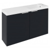 LATUS X umývadlová skrinka s umývadlom 80x54,5x22cm, antracitový mat