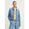 Rifľová bunda Tommy Hilfiger dámska, prechodná, WW0WW44373 modrá 42