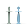 TRÉNINGOVÁ ZUBNÁ KEFKA SO ZARÁŽKOU MATCHSTICK MONKEY – MINT GREEN AND LIGHT BLUE