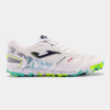 Joma Mundial Leather Indoor Football Trainers White/Blue 7.5 (42)