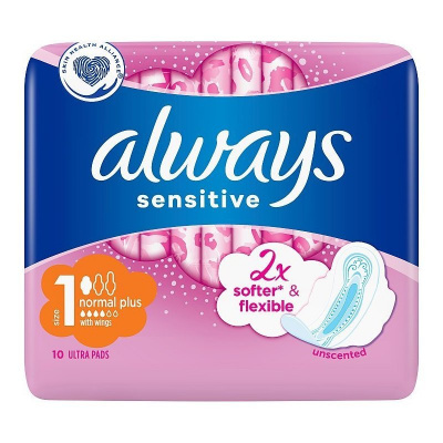 Always ultra sensitive normal plus hygienické vložky 10 ks 1 kus