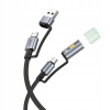 Kábel Hoco USB - USB typ C 1,2 m čierny