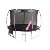 Kryt na pružinu Lean Toys 244-244 cm (Pružinový kryt na trampolínu Sport Max 8ft Black/Pink)