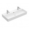 Villeroy & Boch Memento 2.0 - Dvojumývadlo 100x47 cm, s prepadom, 2 otvory na batériu, alpská biela 4A22A401