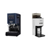 Gaggia Classic E24, blue + Lelit Steve PM20, white