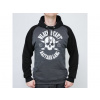 Pánská Mikina BLACK HEART BASTARD SKULL + Doprava zdarma na další nákup velikost: M