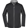 James & Nicholson Bunda JN 1121, softshellová, odepínací rukávy, dámská COT02112181703-black/silve L Černá/stříbrná