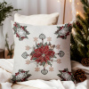 Vianočná gobelínová obliečka na vankúš Vianočné ozdoby Chenille IT09