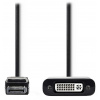 Nedis CCGP37250BK02 - DisplayPort – DVI Kabel | DisplayPort Zástrčka - DVI-D 24+1-Pin Zásuvka | 0,2 m | Černá barva