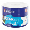 Verbatim VERBATIM CD-R 700MB, 52x, printable, wrap 50 ks