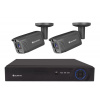Securia Pro IP 2 kamerový systém 4MPx, NVR2CHV4S-B smart, čierny Nahrávanie: 6TB disk