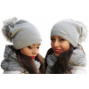 Zimná čiapka Beanie Aluro Red, Gray. Universal (Módny trpaslík s klobúkom s kožušinou pompom c7 šedá)