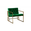 Atelier del Sofa Wing Chair Oslo Gold - Green Green