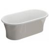 Polimat Amona New voľne stojaca vaňa 150x75 cm oválne dvojfarebná 00412