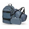 BAAGL A-35001 Skate Dust Blue, školský set 3-dielny, batoh+peračník+športová taška