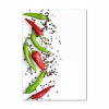 Foto obraz vertikálne sklo chilli 70x100 (Foto obrázok akrylové sklo chilli 70x100)