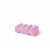 LEGO® úložný box so šuplíkmi 250x500x180mm svetlo ružový