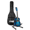 Max SoloArt Junior 1/4 štartovacia sada - Akustická detská gitara so stojanom a príslušenstvom - Modrá