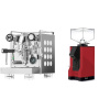 Rocket Espresso Appartamento, white + Eureka Mignon Silenzio, BL ferrari red