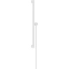 Hansgrohe Unica, sprchová tyč E Puro 650 mm s ľahko posuvným držiakom a sprchovou hadicou, biela matná, HAN-24404700