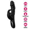 Silikonový vibrátor USB Swan Rabbit černý