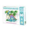 Puzzle podlahové dinosaurus Dohány veľké 12 dielov od 24 mes