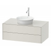 DURAVIT White Tulip závesná skrinka pod umývadlo na dosku, 2 zásuvky, 1000 x 550 x 408 mm, nordická biela matná, WT498603939