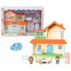Domček pre bábiky vila 2 poschodia s príslušenstvom + bábika Kinderlly