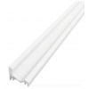 Topmet Hliníková lišta Corner Biela, eloxovaný rohový profil pre LED pásiky do 10mm, 2m, 1ks, TOP00437