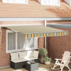 zahrada-XL Zatemniteľná markíza Zelená a žltá 350x250 cm látka 3330464