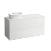 Laufen New Classic skrinka pod umývadlo 118x45x60 cm,2 zásuvky,výrez vľavo,Biela Matná H4060830851701