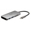 D-Link DUB-M610 Rozbočovač USB-C 6 v 1 s HDMI/čítačkou kariet/prívodom napájania DUB-M610