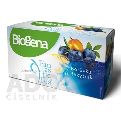 Biogena Fantastic Tea Čučoriedka & Rakytník bylinný čaj 20 x 2 g