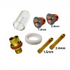 Most Set sklenená hubica klasická SRT 9/20 TIG horák 1,6 / 2,4 mm