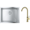 Súprava nerezový drez Grohe K700 31574SD1, kuchynská batéria Oltens Skafta 35206800
