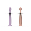 TRÉNINGOVÁ ZUBNÁ KEFKA SO ZARÁŽKOU MATCHSTICK MONKEY – DUSTY PINK AND LILAC