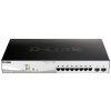 D-Link DGS-1210-10MP/E DGS-1210-10MP/E síťový switch 8 plus 2 porty 20 GBit/s funkce PoE