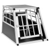 tectake 400548 prepravný box pre psa s rovnou zadnou stenou - 54 x 69 x 50 cm