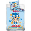 Modré chlapčenské obliečky Sonic the Hedgehog ONE SIZE