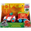 TOMY DINO JEEP S PRÍVESOM dinosaury HRAČKA NA TRIEDENIE