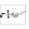 Stredný tlmič výfuku MTS 01.50893