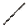 WOLFCRAFT - Špirálový vrták do dreva z legovanej chróm-vanádiovej ocele, šesťhranná stopka 5mm